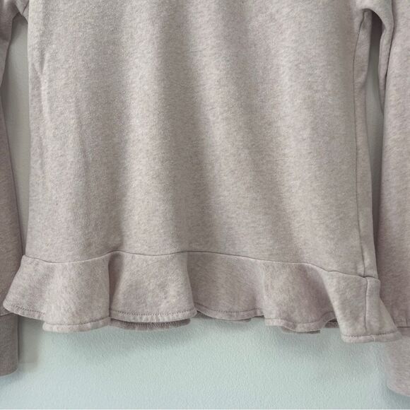 Crewcuts Blush Pink Sweatshirt Ruffle Bottom size 14 - Picture 2 of 8